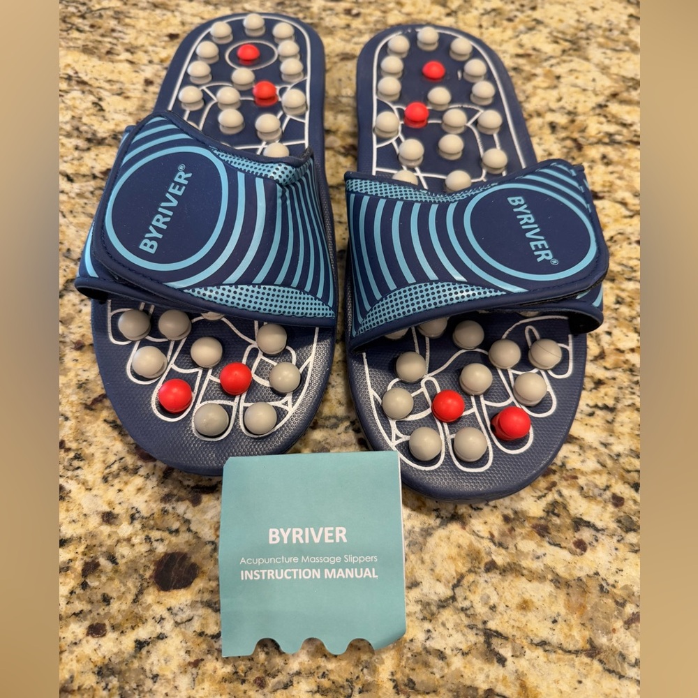BYRIVER acupuncture massage slippers size men’s XL